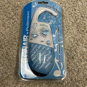 Conair Shower Radio Blue White Pollenex AM/FM Water Resistant SR11 New in Box